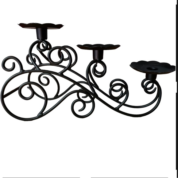 PartyLite Black Iron Candle Holder Set - Picture 3 of 5